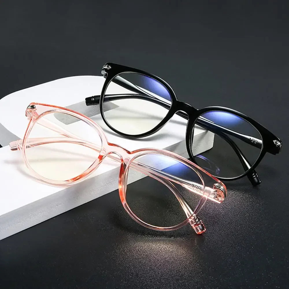 Femlion Round Blue Light Blocking Glasses for Computer Eyewear