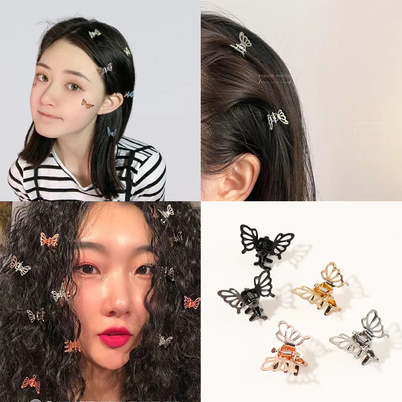 Femlion Vintage Metal Hair Claw Clip Butterfly Headwear Hair Accessories