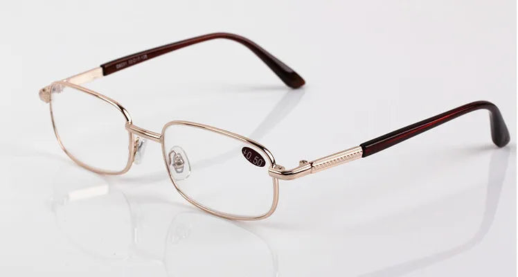 Femlion Crystal Reading Glasses with Metal Frames for Men and Women