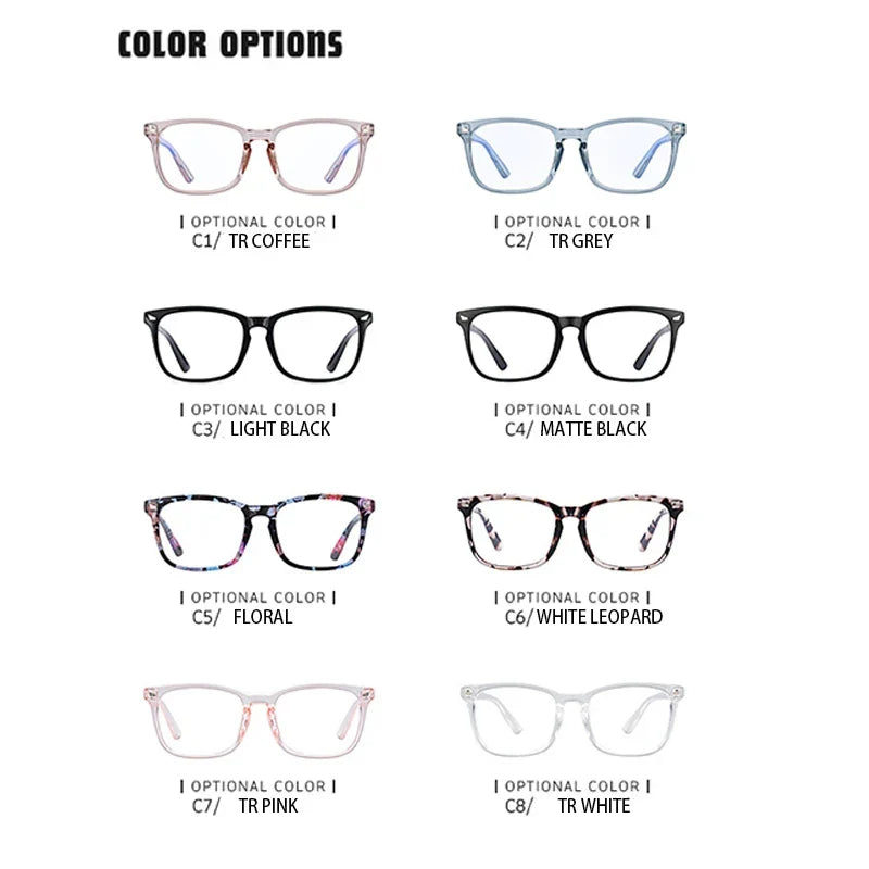 Femlion Retro Blue Light Blocking Glasses for Men Women Clear Optical Eyeglass Frame