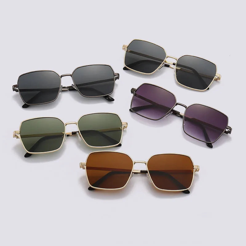 Femlion Retro Metal Sunglasses UV400 Unisex Luxury Eyewear