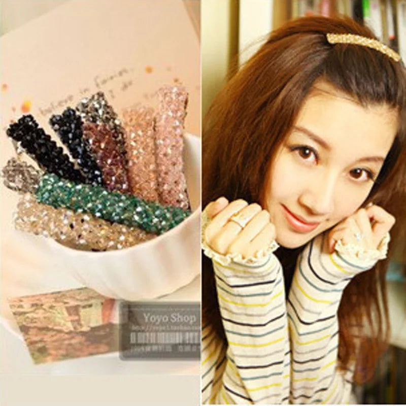 Femlion Crystal Spring Hair Clips - Elegant Rhinestone Barrettes for Women and Girls