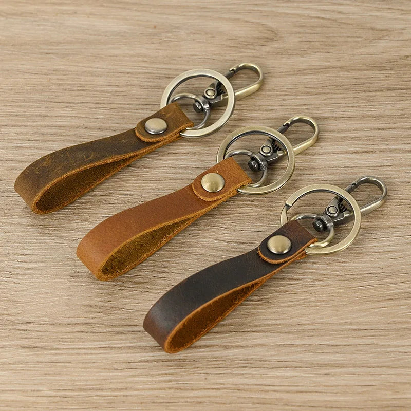 Femlion Crazy Horse Leather Keychain 3 pcs Lot