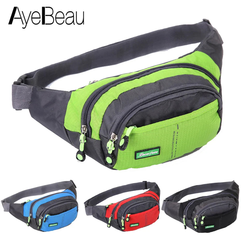 Femlion Nylon Waist Bag Fanny Pack for Men and Women