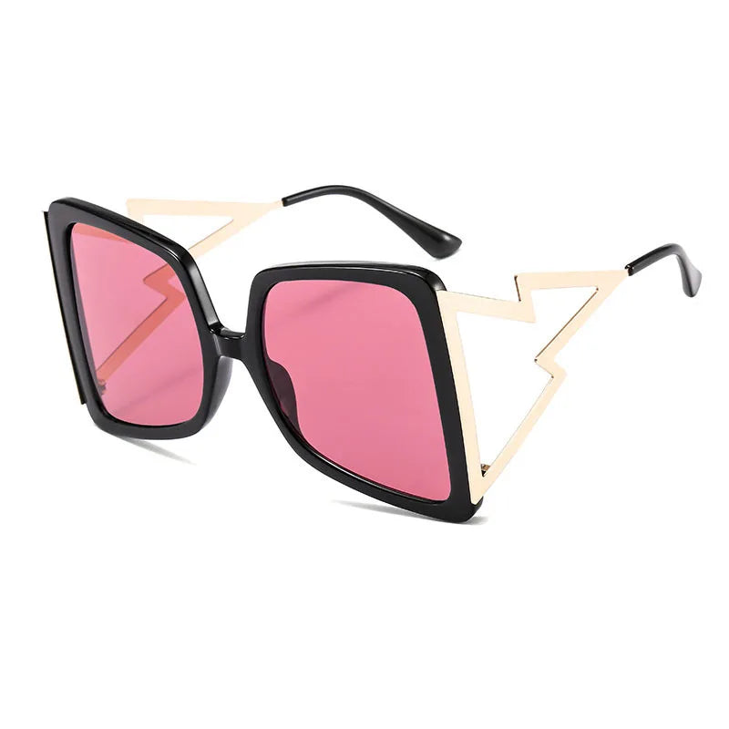 Femlion Bow Square Sunglasses: Luxury Oversize Shades for Women