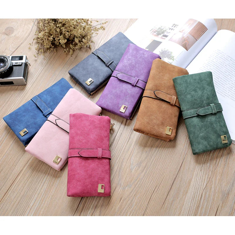 Femlion Long Clutch Wallet for Women with Card Holder and Phone Pocket