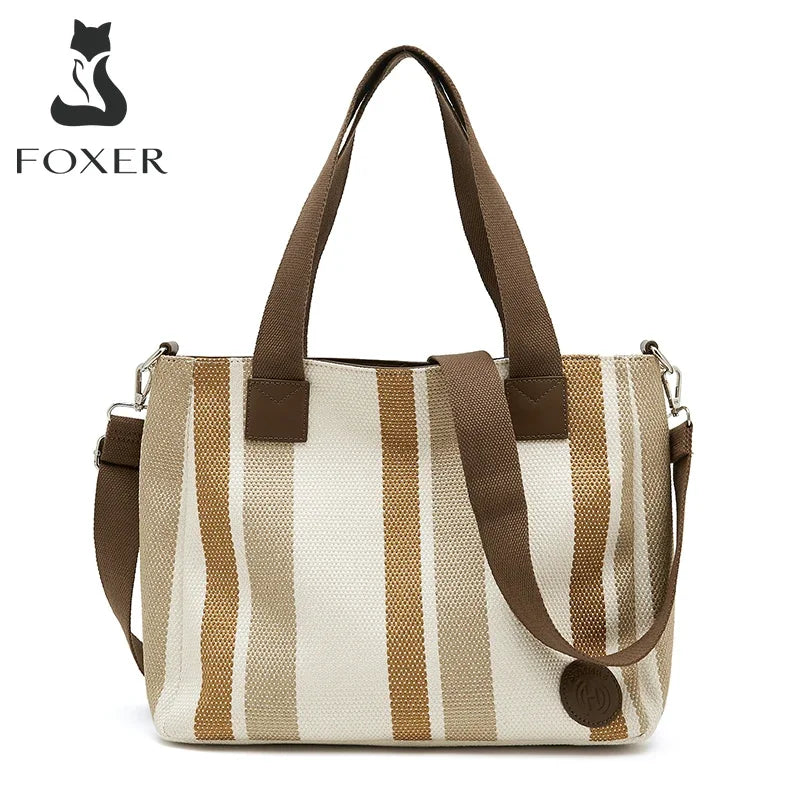 Femlion Outdoor Fabric Handbag: Stylish Large Capacity Shoulder Crossbody Tote