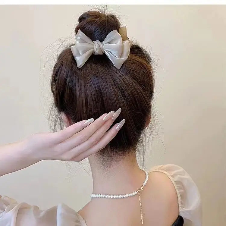 Femlion Elegant Bow Hair Clip Claw for Girls Women Hair Accessories