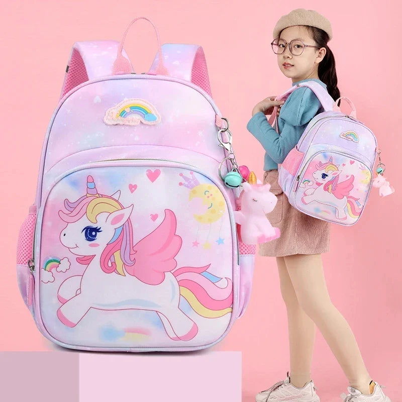 Femlion Unicorn School Bag for Girls - Cute Kawaii Backpack for Kids