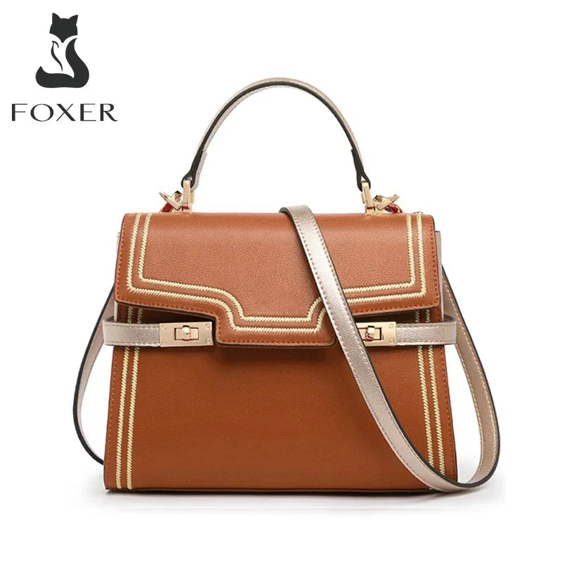 Femlion Elegant Crossbody Bag for Women | Stylish Leather Shoulder Handbag with Flap