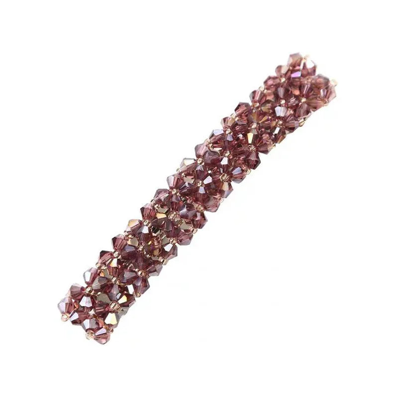 Femlion Crystal Spring Hair Clips - Elegant Rhinestone Barrettes for Women and Girls