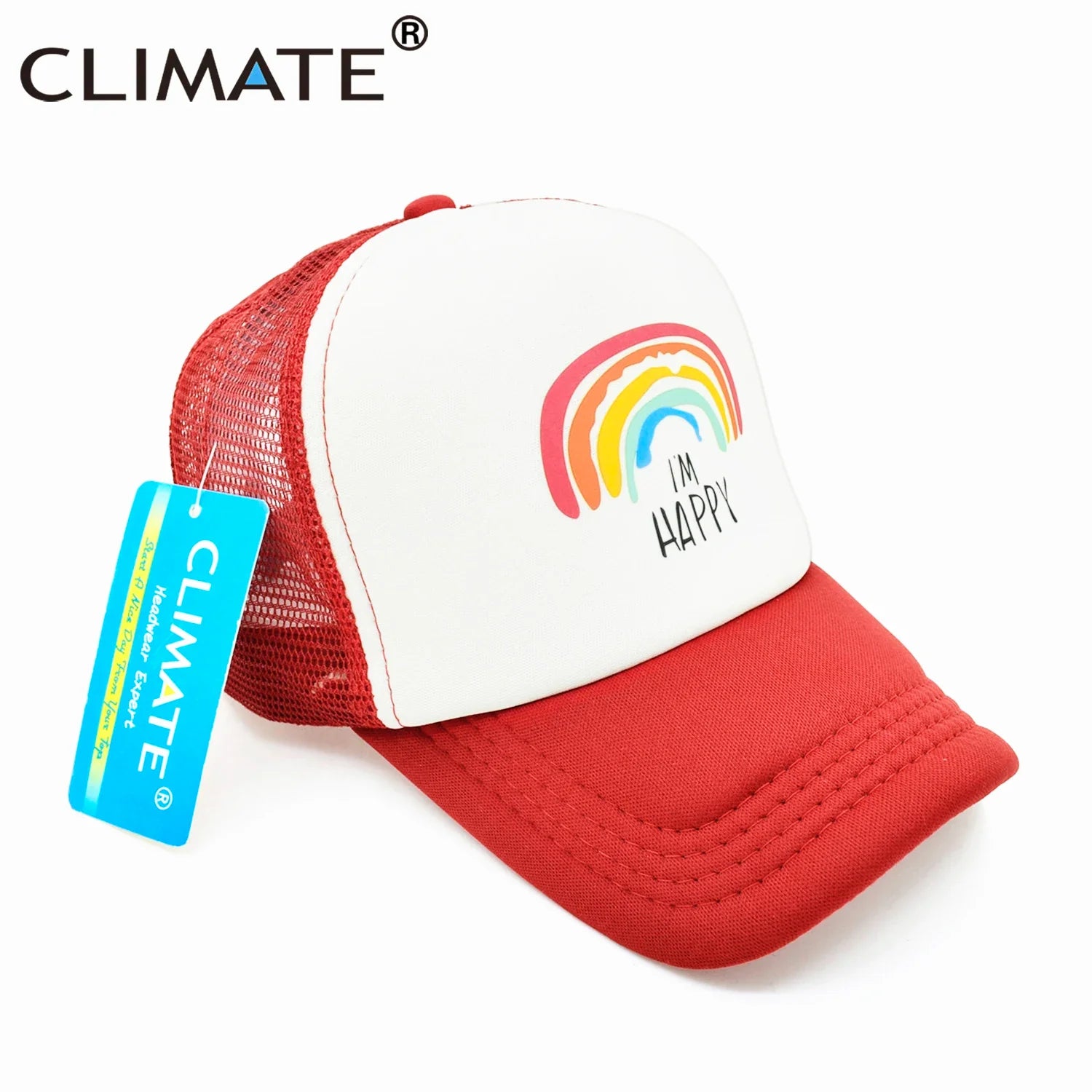 Femlion Rainbow Trucker Caps for Family Summer Fun