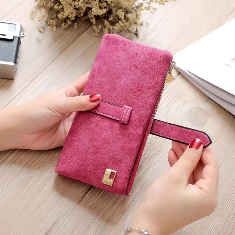 Femlion Long Clutch Wallet for Women with Card Holder and Phone Pocket