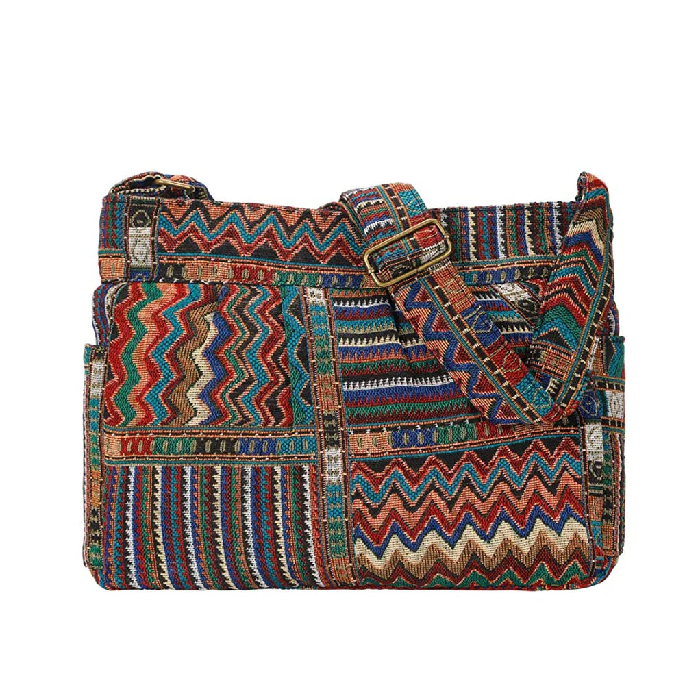Femlion Vintage Designer Shoulder Bag Large Capacity Crossbody Handbag