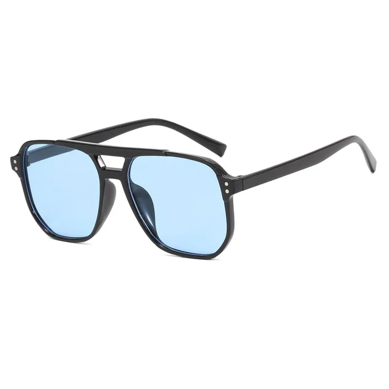 Femlion Square Frame Sunglasses Trend Retro UV Protection Unisex Eye-wear