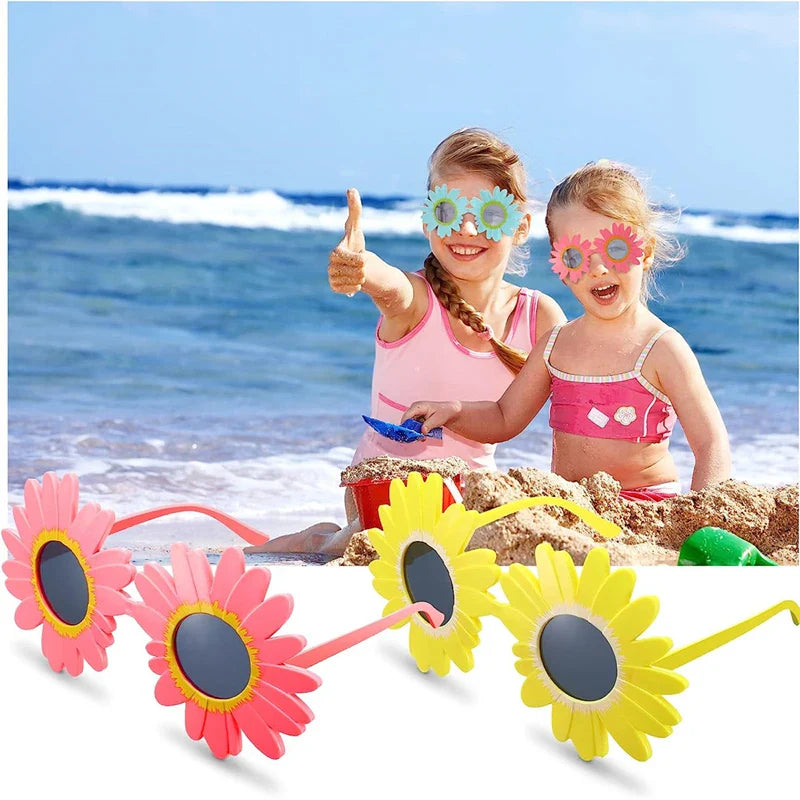 Femlion Sunflower Kids Sunglasses UV400 Beach Eyeglasses