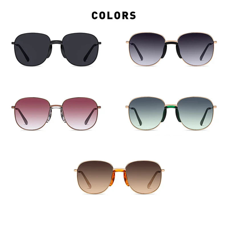 Femlion Vintage Metal Frame Sunglasses UV400 - Luxury Brand Men Women Shades