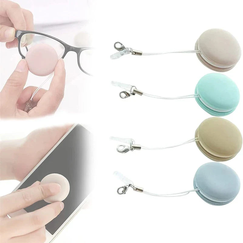 Femlion Macaron Shape Cleaning Cloth for Glasses and Phone