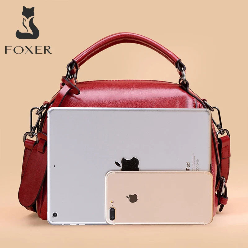 Femlion Fashion Crossbody Shoulder Bag PU Leather Large Capacity Totes Casual Messenger Lady Handbag