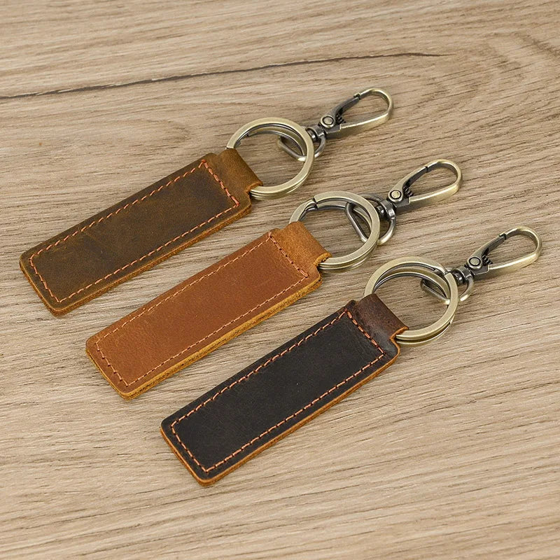 Femlion Genuine Leather Keychains: Custom Logo Key Rings for Promotion & Gifting