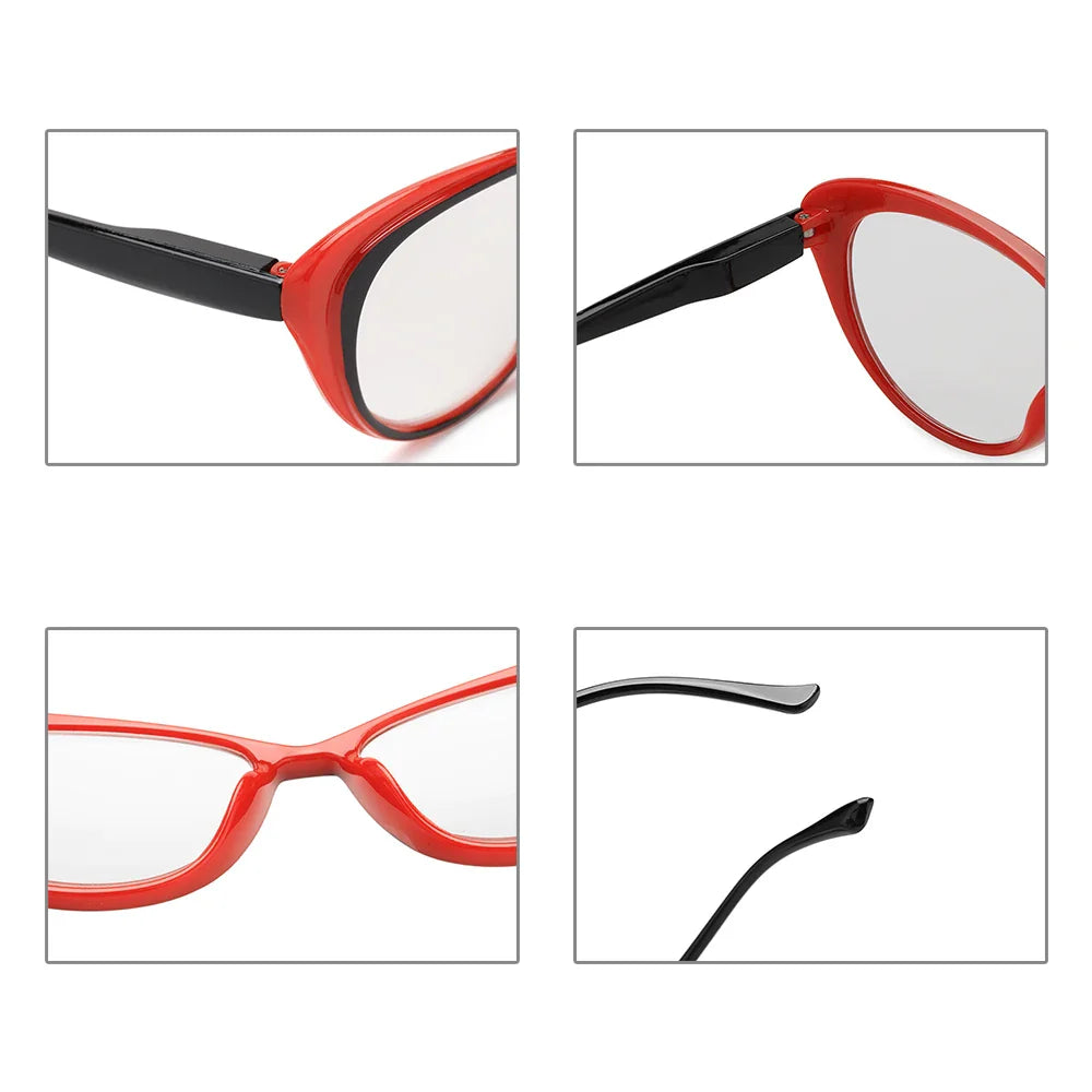 Femlion Retro Cat Eye Reading Glasses Unisex Anti Glare Readers +1.0~4.0