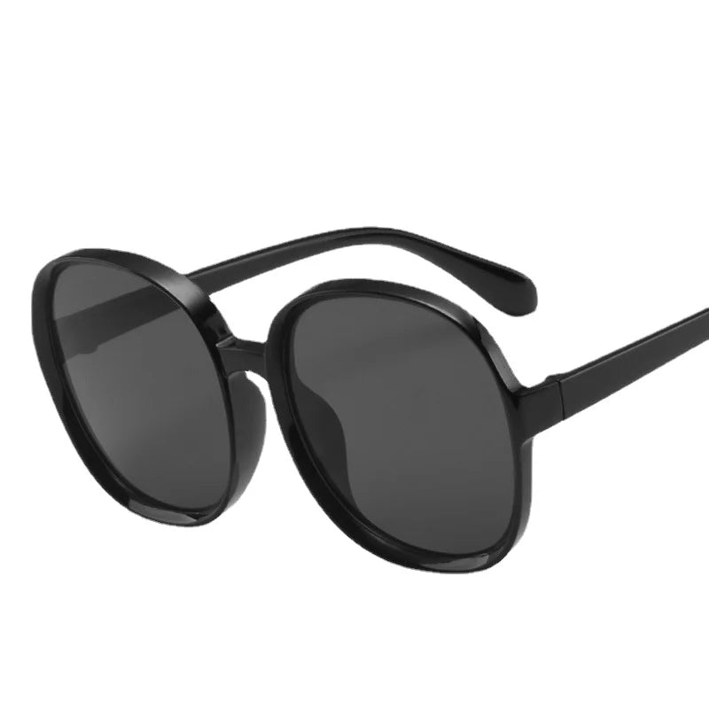 Femlion Retro Round Frame Sunglasses for Women - Oversized Designer Sun Glasses