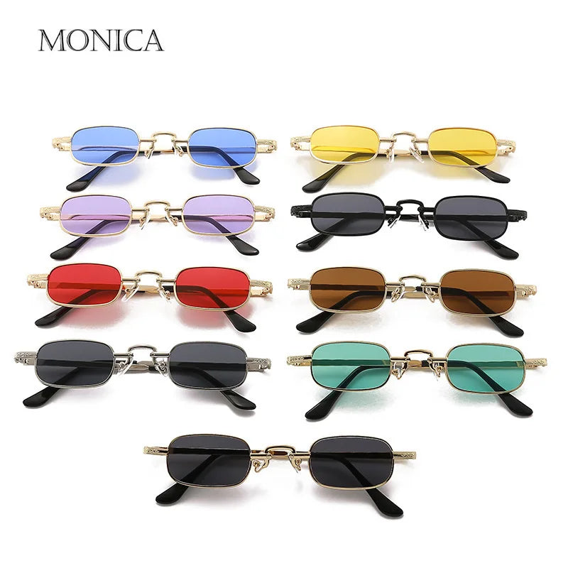 Femlion Vintage Oval Sunglasses Trendy Fashion Eyewear Top Brand Designer Shades