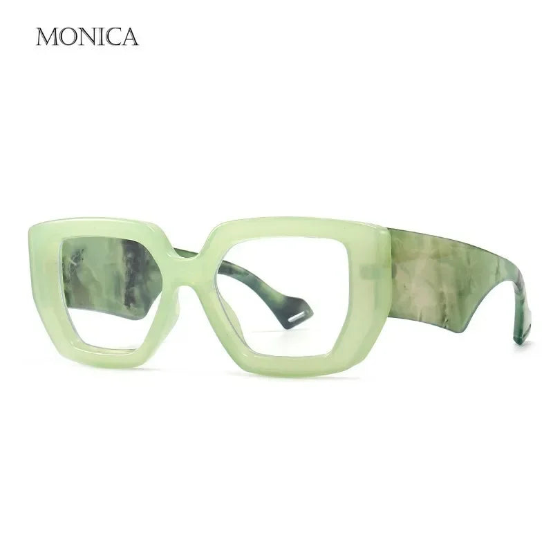 Femlion Green Fashion Frames Anti Blue Light Blocking Women Glasses