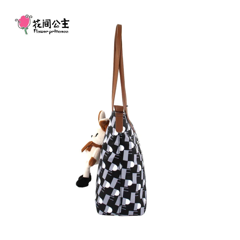 Femlion Flower Princess Tote Bag 2024 Trend Fashion Handbag for Women