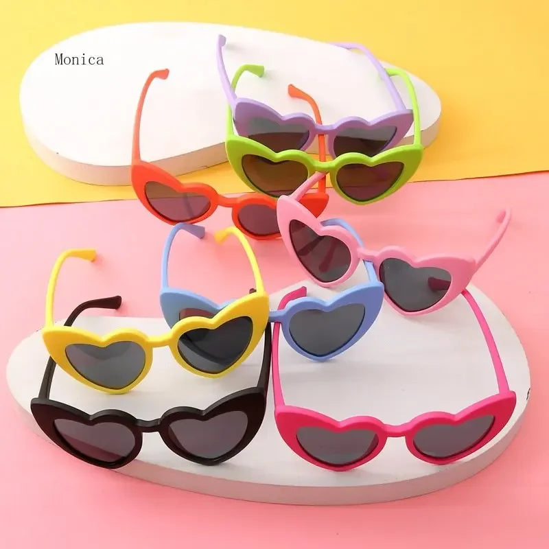 Femlion Kids Heart Shaped Sunglasses UV400 Protection