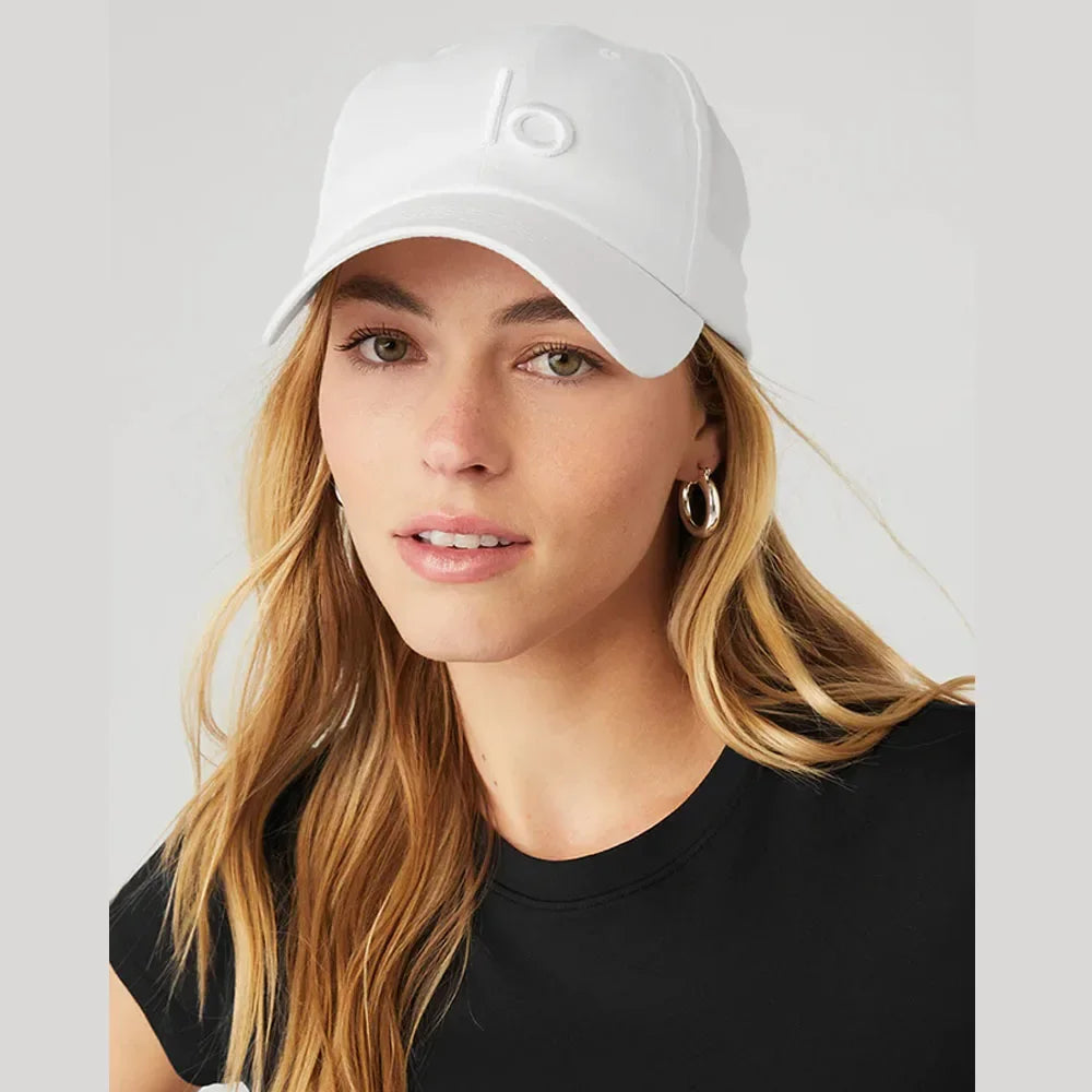 Femlion Embroidered Logo Yoga Baseball Hat - Casual and Fashionable Sunshade Cap