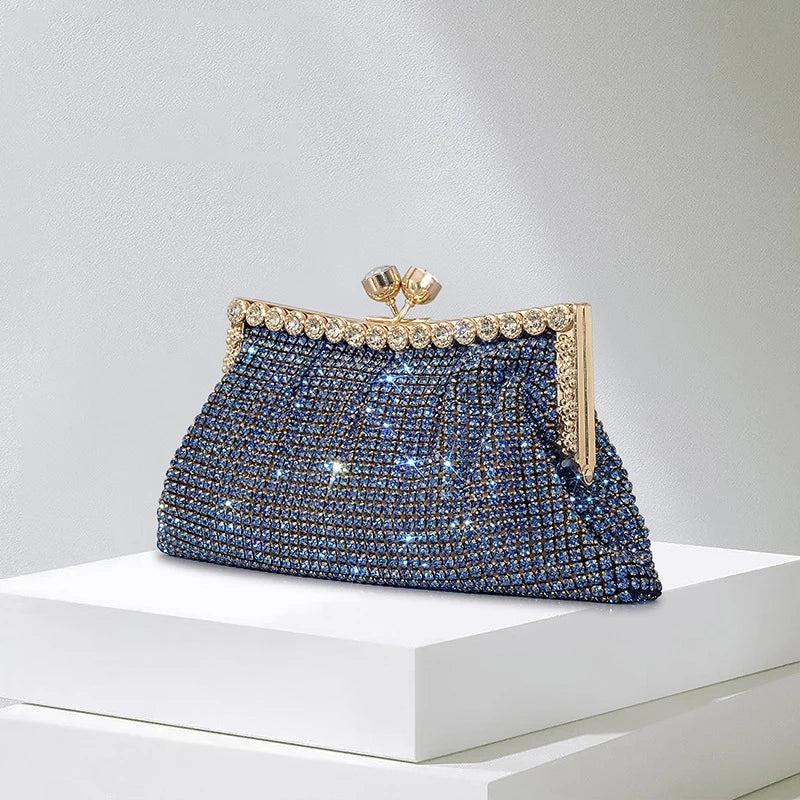 Femlion Rhinestone Clutch Bag: Shinny Diamonds Evening Party Purse