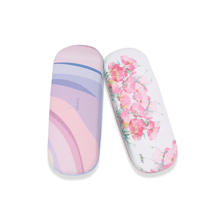 Femlion Printed Leather Glasses Case: Stylish Eyewear Protector & Travel Box