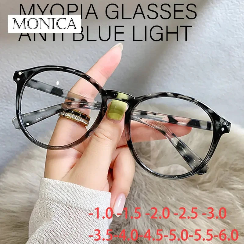 Femlion Myopia Anti-Blue Light Vintage Optical Glasses for Women and Men