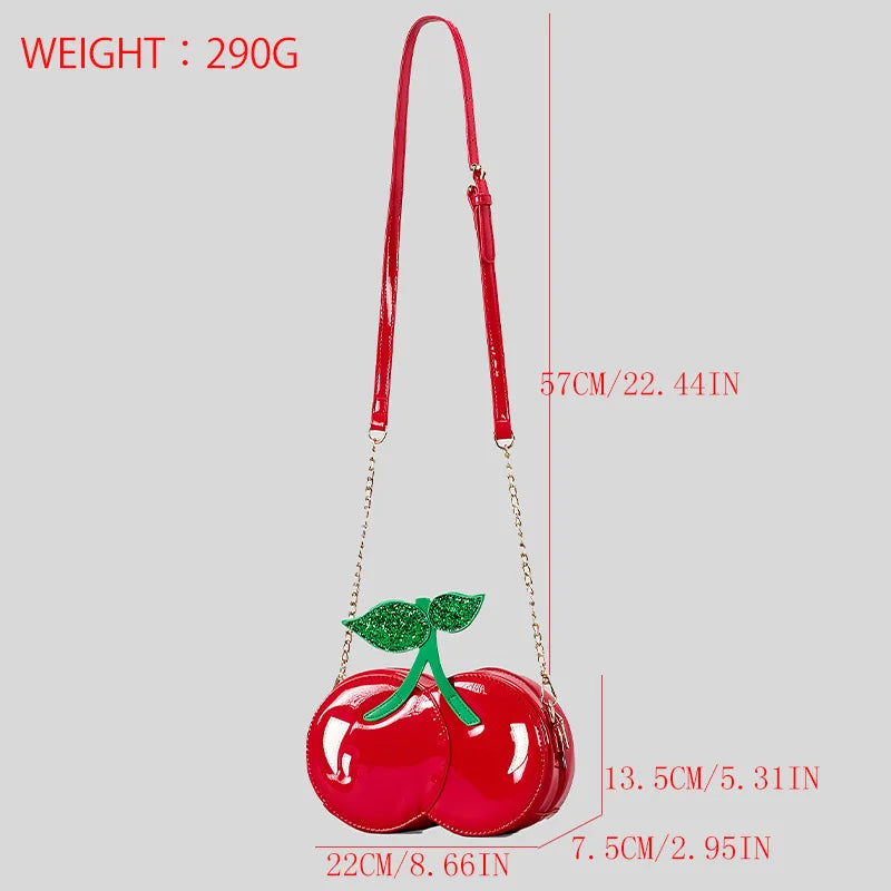 Femlion Cute Chains Shoulder Bag Funny Novelty Crossbody Small Purse for Women