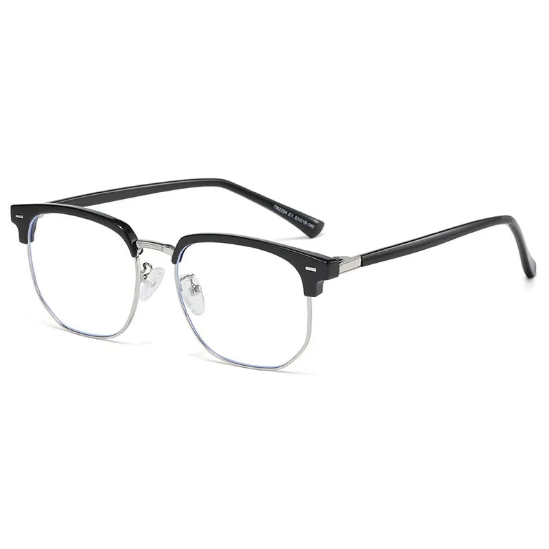 Femlion Blue Light Myopia Glasses - Fashion Half Frame Optical Eyewear