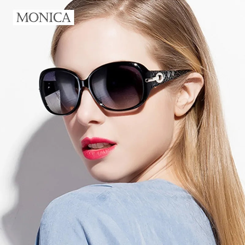 Femlion Retro Diamond Butterfly Polarized Sunglasses UV400 for Women