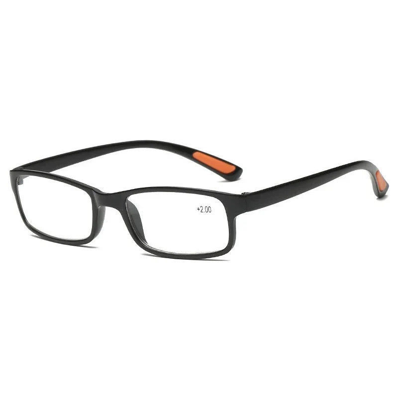 Femlion Ultralight Square Resin Lens Reading Glasses for Men and Women +1.0 to +4.0