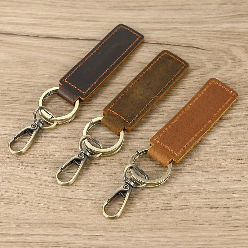 Femlion Genuine Leather Keychains: Custom Logo Key Rings for Promotion & Gifting