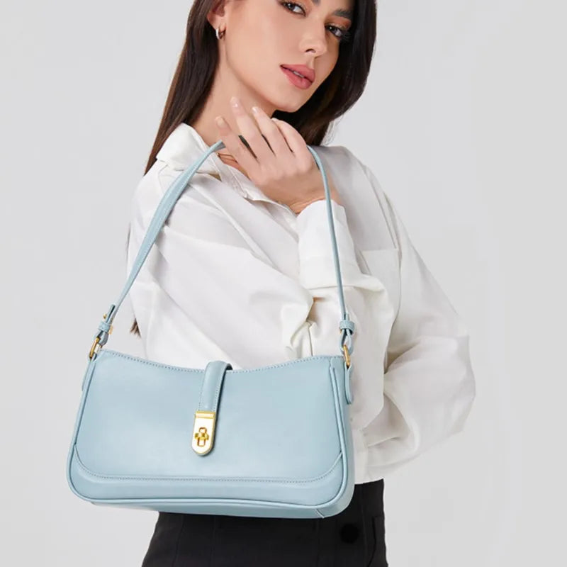 Femlion Elegant Crossbody Bag 2024: Solid Color High Quality Luxury Designer Handbag