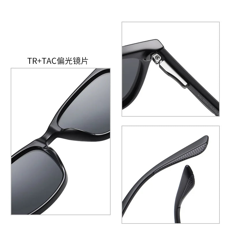 Femlion Rivet Style Polarized Fashion Sunglasses for Men Women