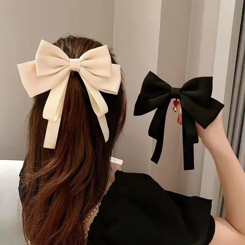 Femlion Chic Bow Hair Clips for Girls & Women: Elegant Ribbon Headwear Hair Accessories