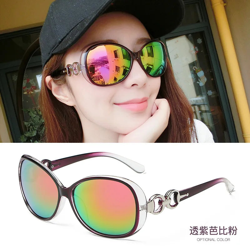 Femlion Fashion Square Sunglasses for Women - Designer Vintage Aviation Style