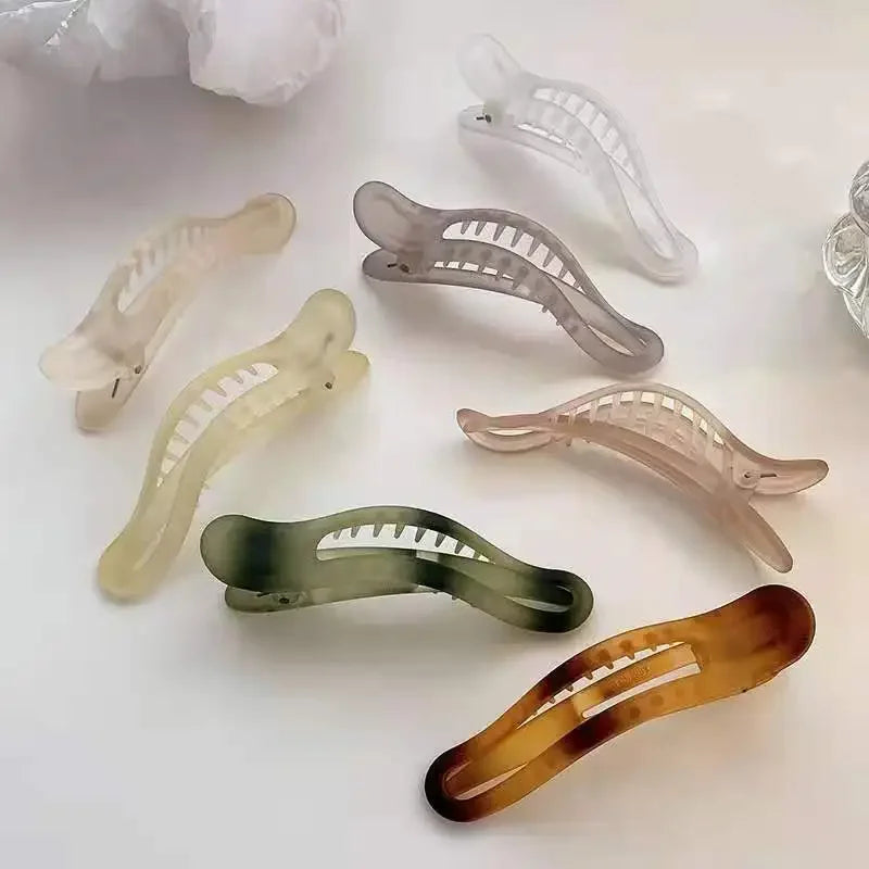 Femlion Frosted Hair Clips: Elegant Women's Headwear and Hair Accessories