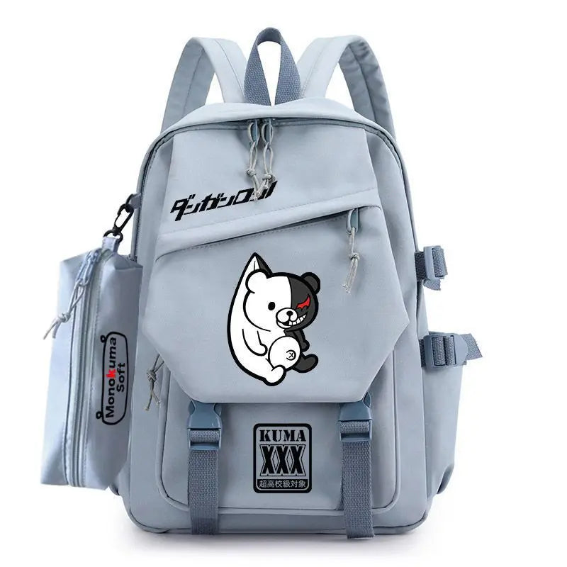 Femlion Bear Anime Backpack for Teens School Travel Boys Girls