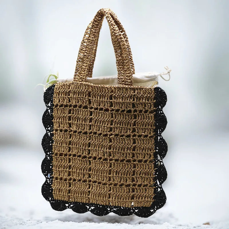 Femlion Straw Weave Bag: Chic Holiday Style for Women