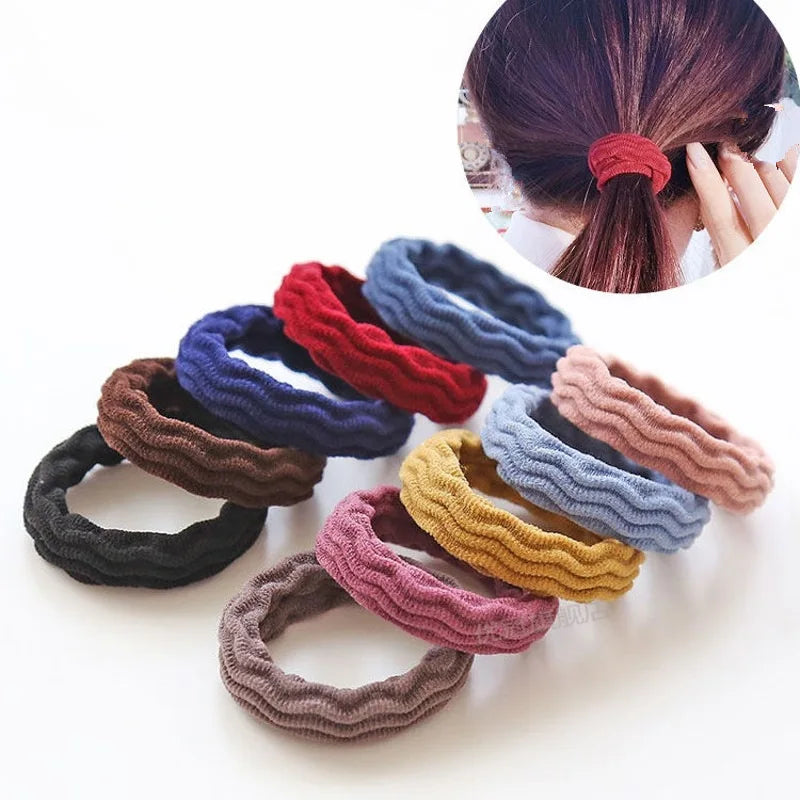 Femlion 10-Piece Hair Tie Set: Korean Ribbons for Women & Girls Ponytail Scrunchies