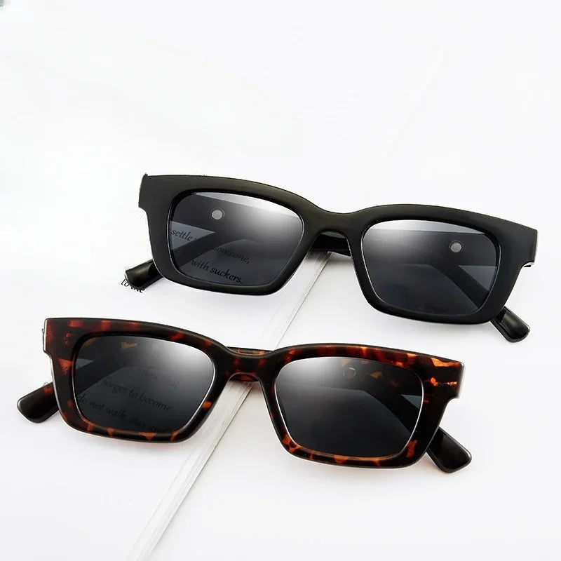 Femlion Rectangular Bundy Sunglasses: Hipster Female Street Style Glasses