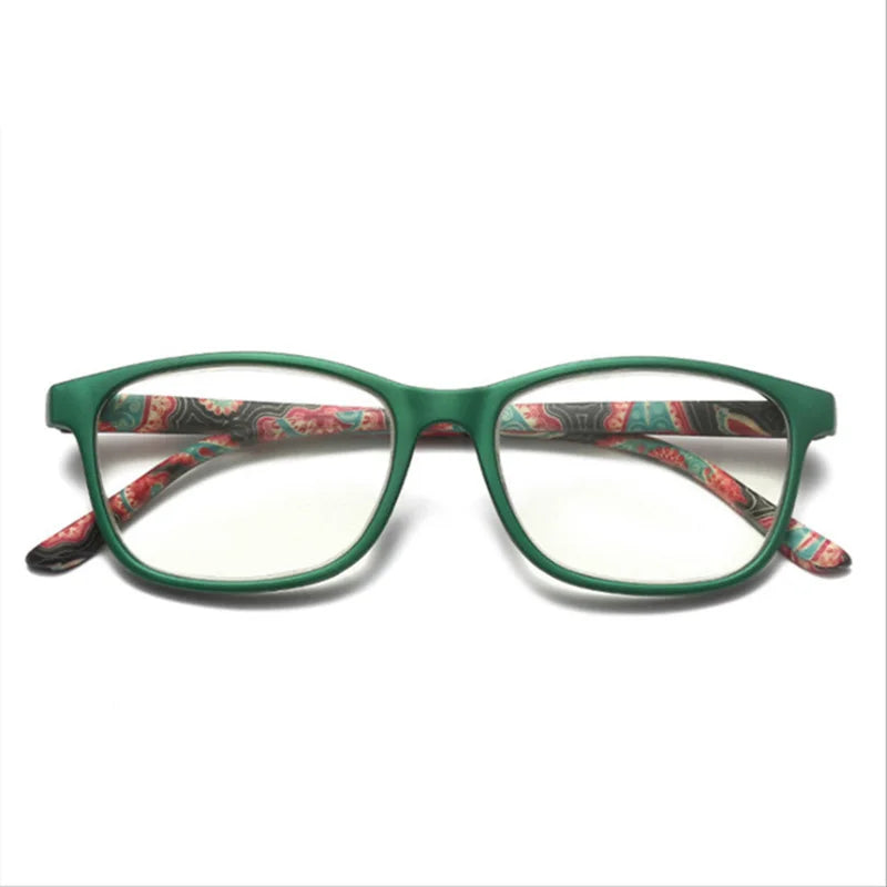 Femlion Flower Print Resin Reading Glasses +1.0~+4.0