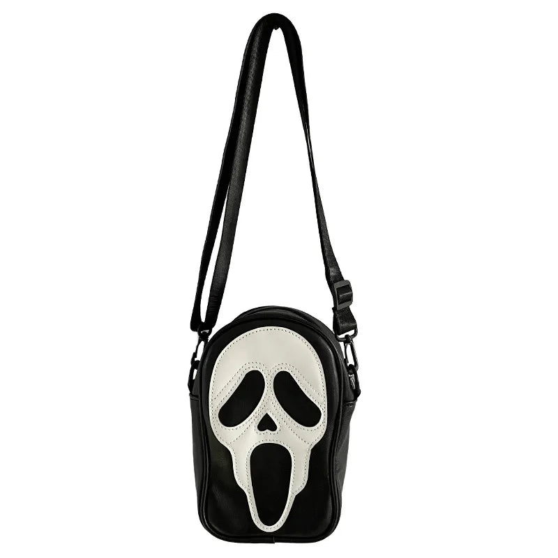 Femlion Ghost Skull Crossbody Messenger Bag